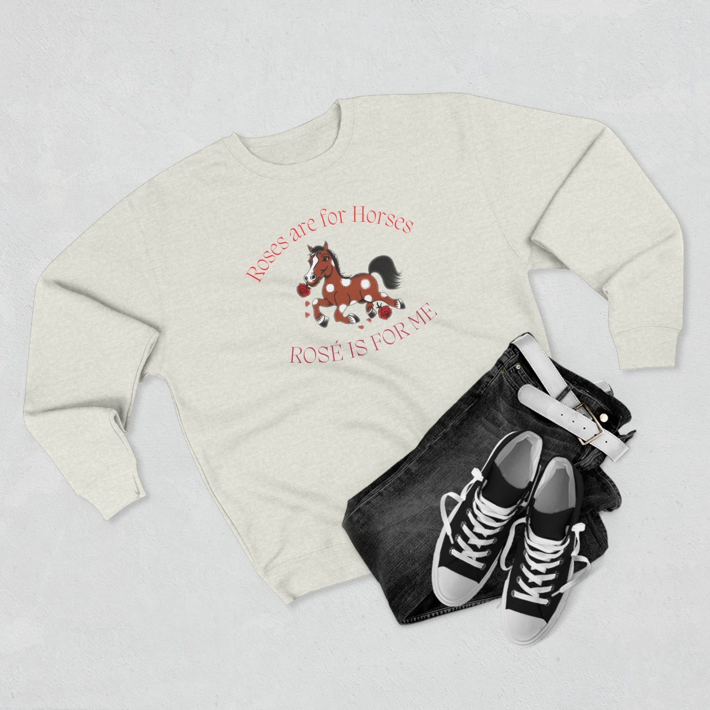 Roses are for Horses CrewNeck