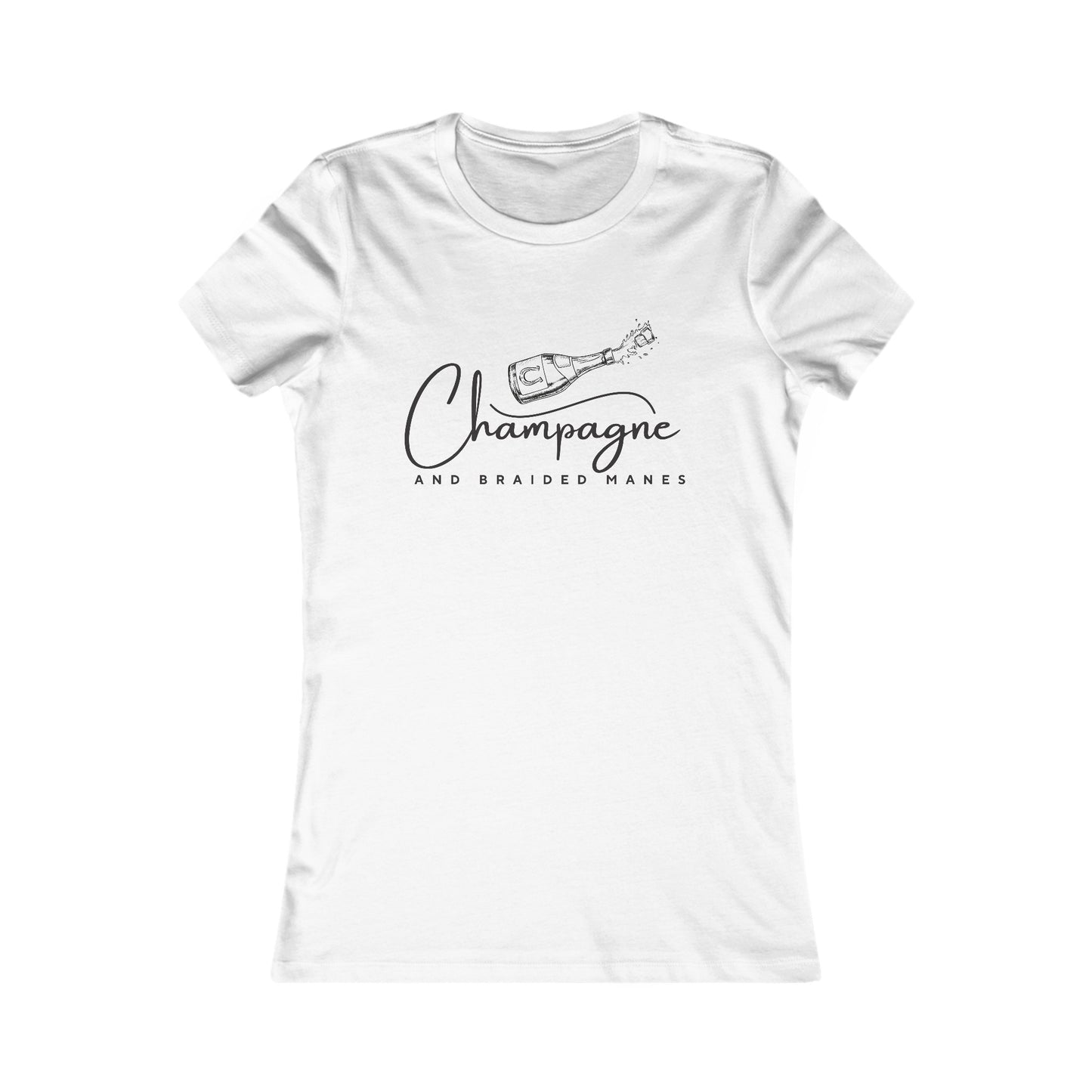 Champagne & Braided Manes Tee