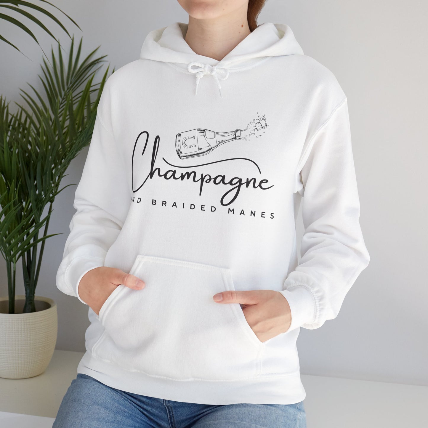 Champagne & Braided Manes - Light Hoodie