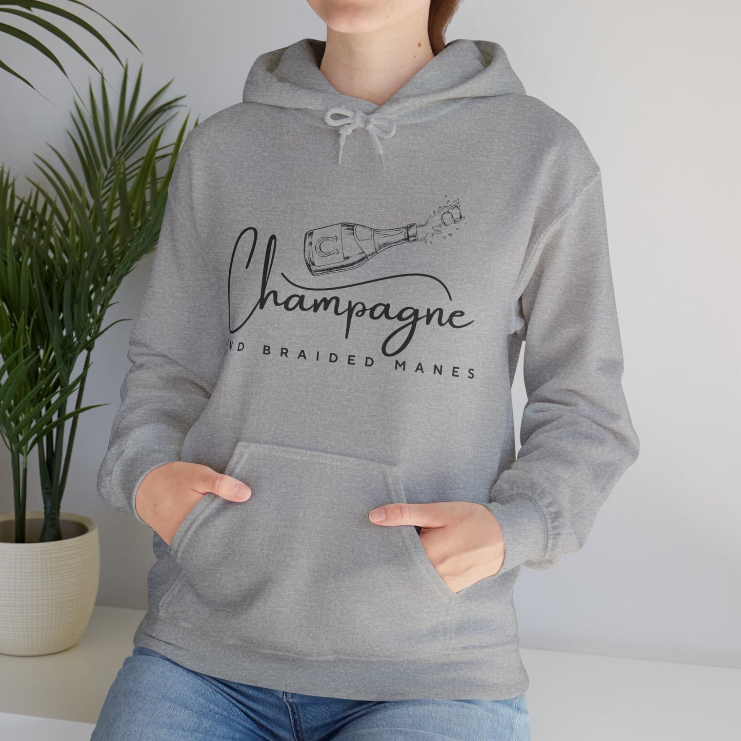 Champagne & Braided Manes - Light Hoodie