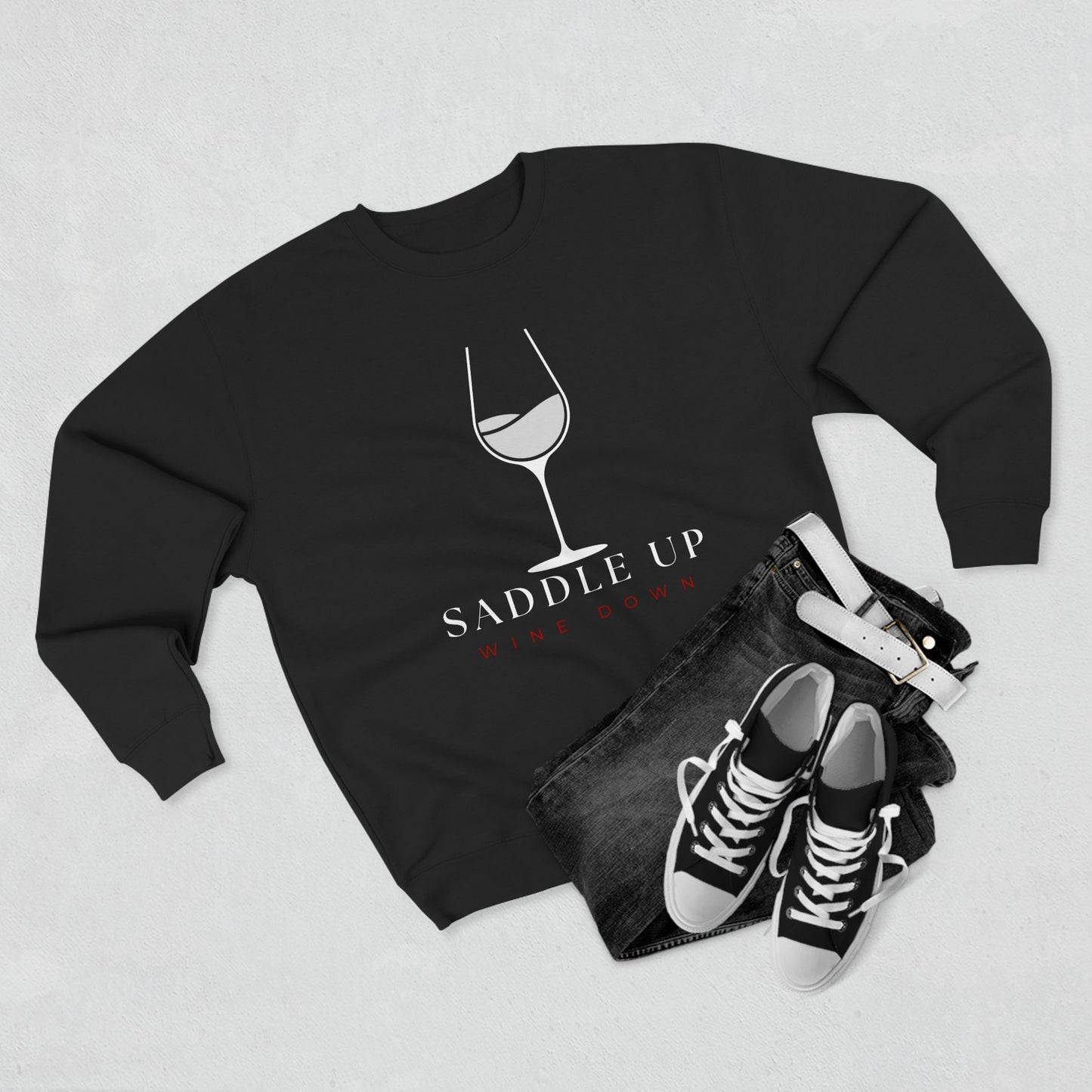 Saddle Up - Crew Neck (Black)